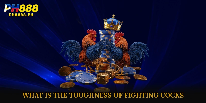 What is The toughness of fighting cocks?